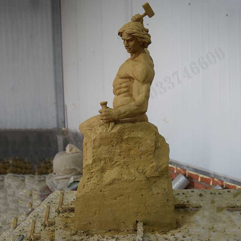 自我雕刻雕塑，自我雕刻擺件，雕刻自我