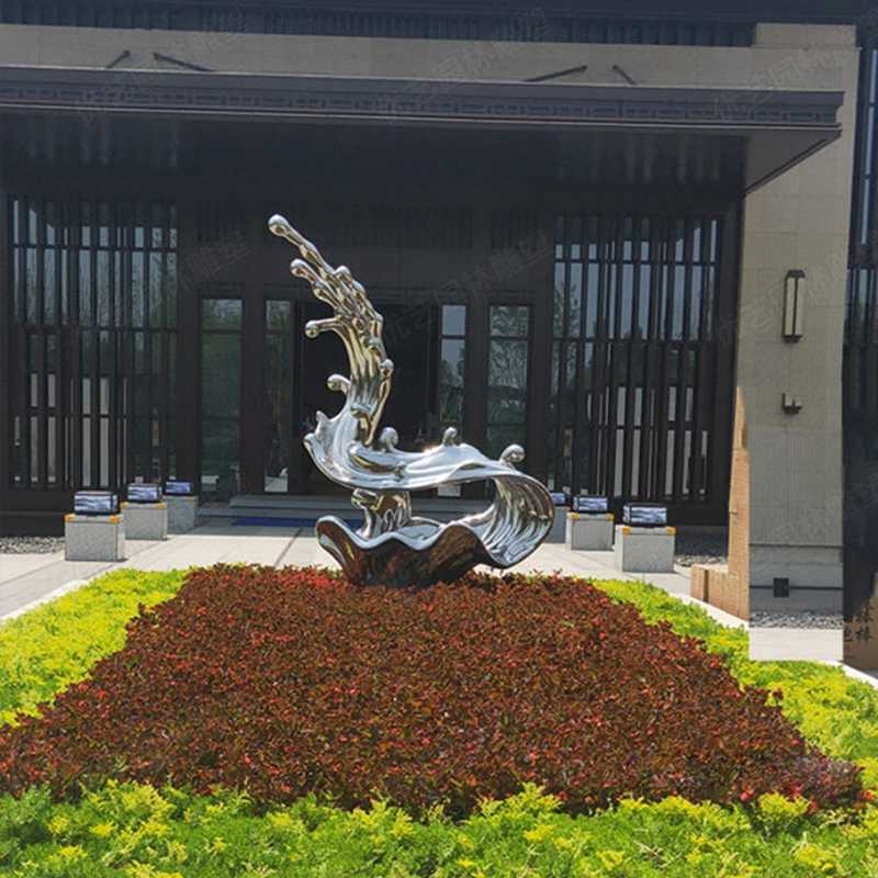 不銹鋼流水雕塑，不銹鋼雕塑廠家